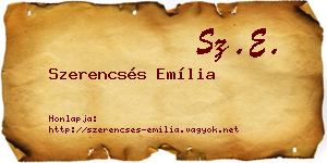 Szerencsés Emília névjegykártya